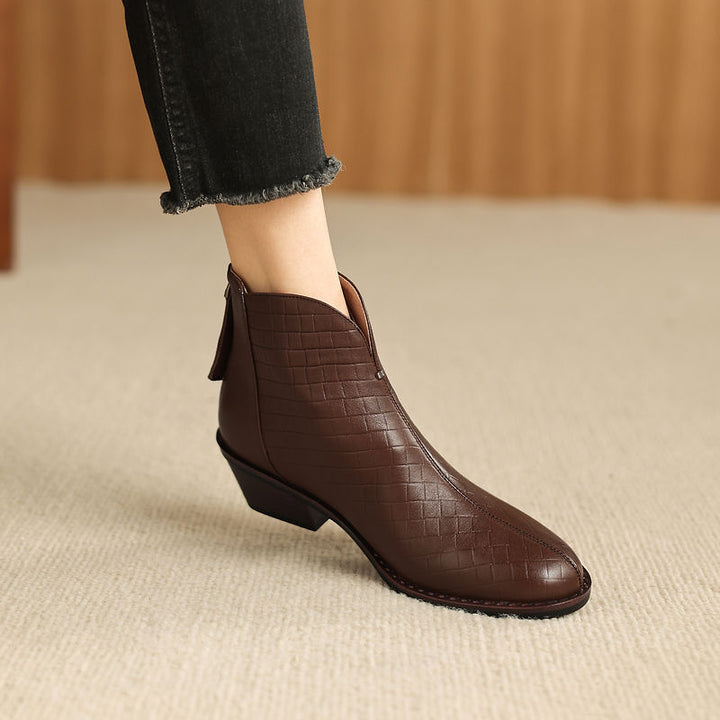 Camila Genuine Leather Ankle Boots