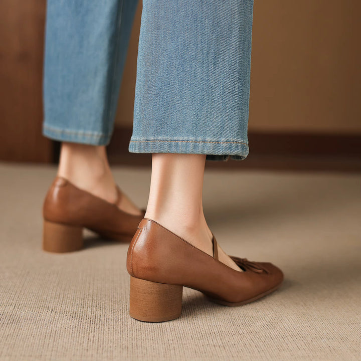 Larkin Genuine Leather Mary Jane Heels — photo 23