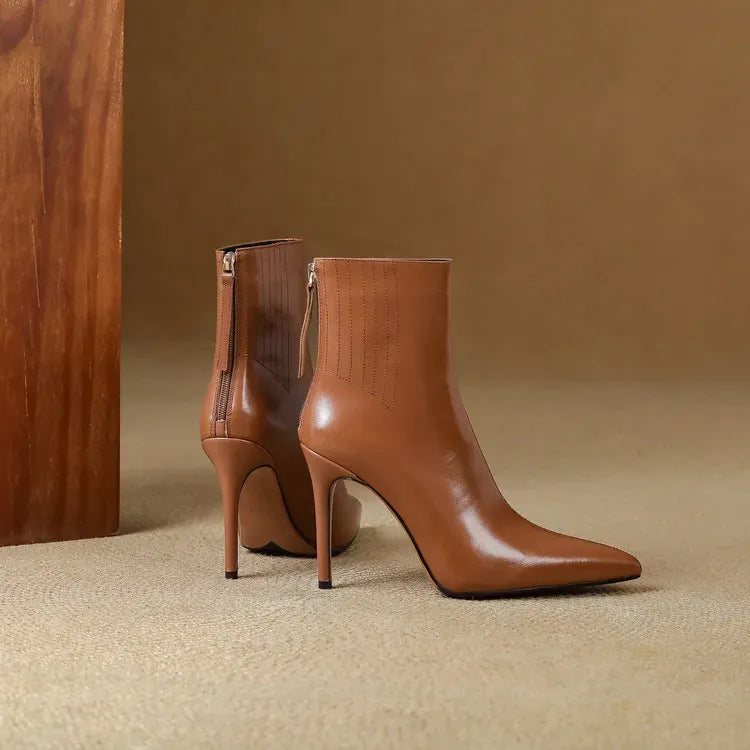 Elena Genuine Leather Boots — photo 12