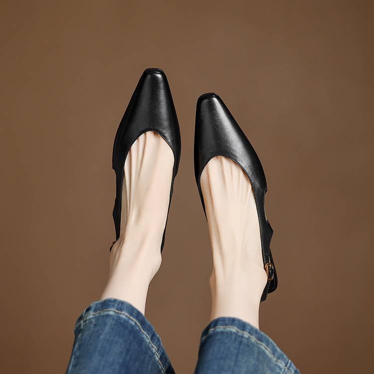 Athena Genuine Leather Slingbacks — photo 25