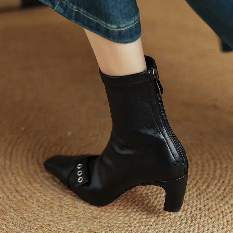 Elena Square Toe Boots — photo 25
