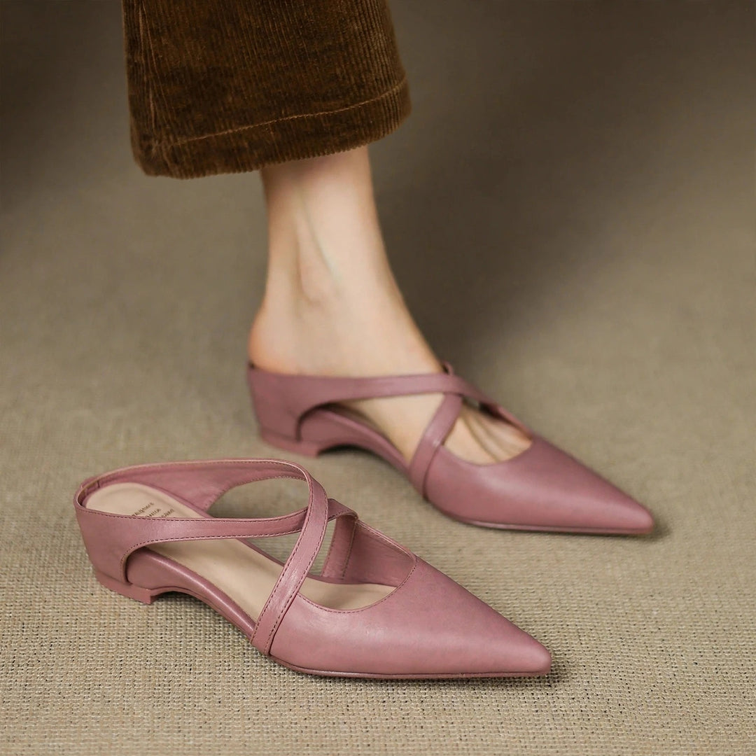 Aluna Genuine Leather Mules