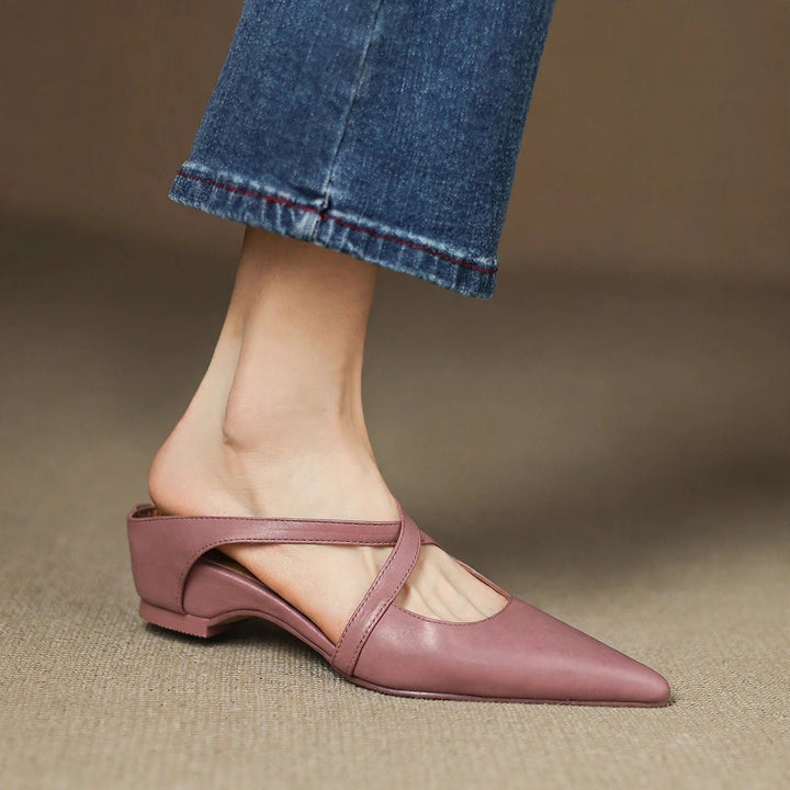 Aluna Genuine Leather Mules