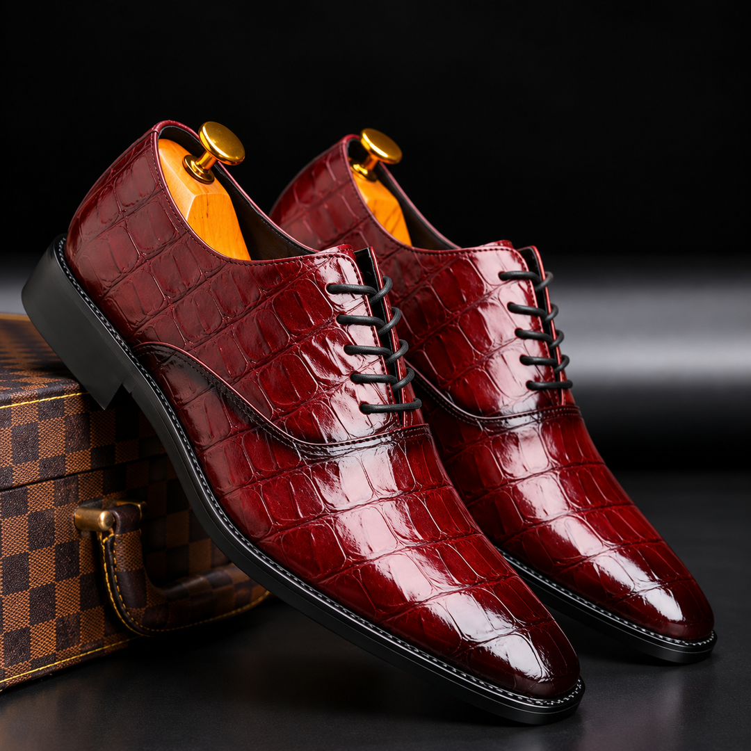 Rovian Lace-Up Leather Oxford Shoes
