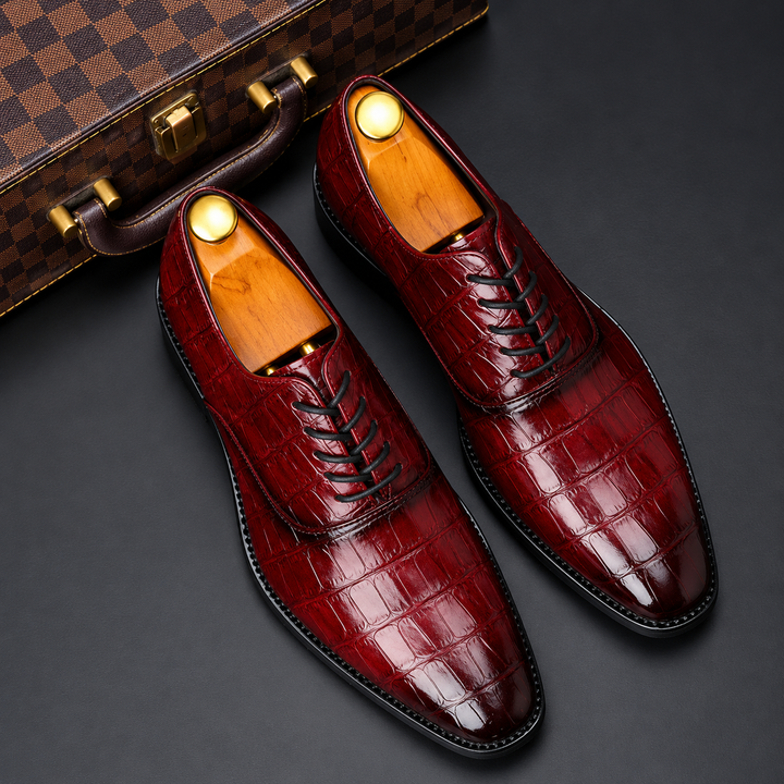 Rovian Lace-Up Leather Oxford Shoes
