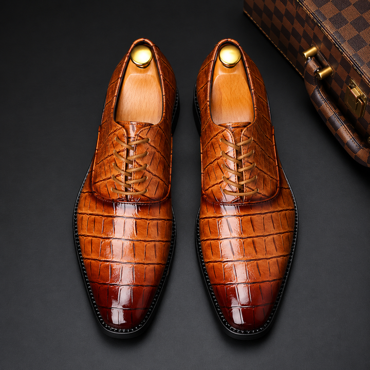 Rovian Lace-Up Leather Oxford Shoes