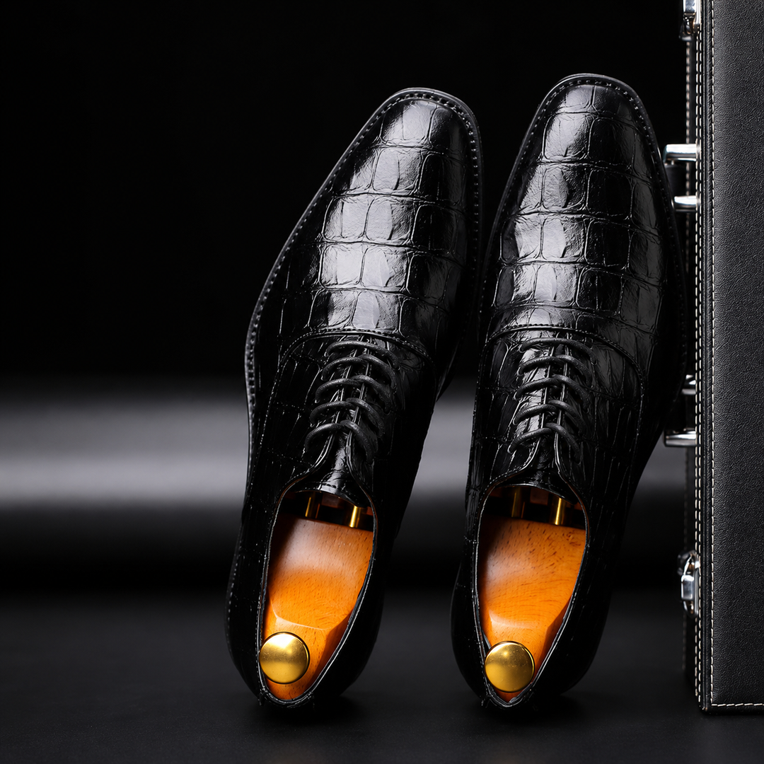 Rovian Lace-Up Leather Oxford Shoes
