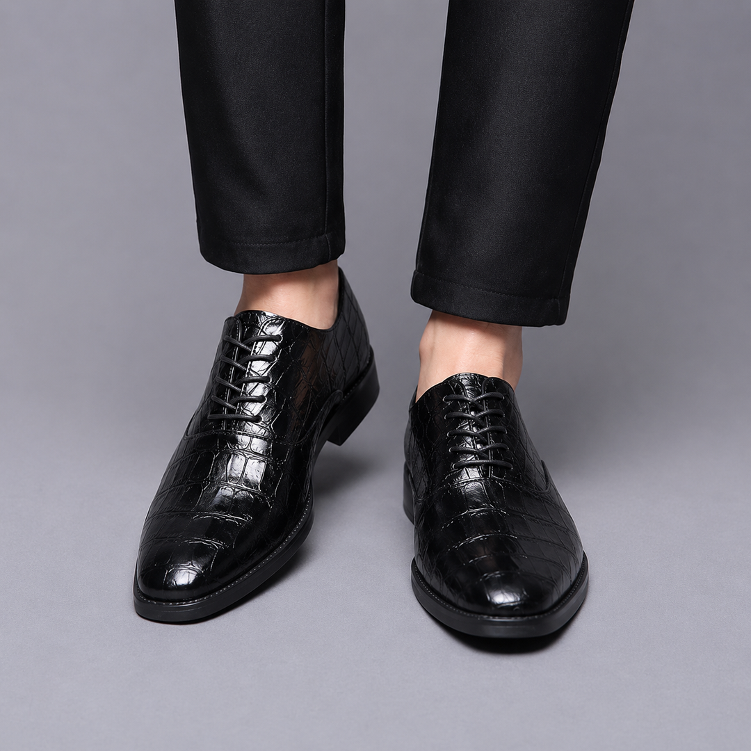 Rovian Lace-Up Leather Oxford Shoes