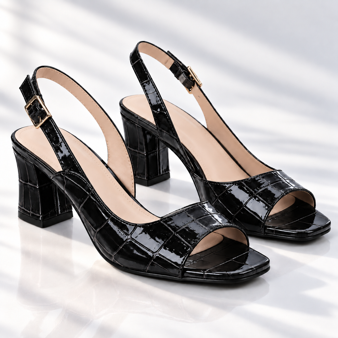Odelia Leather Heels