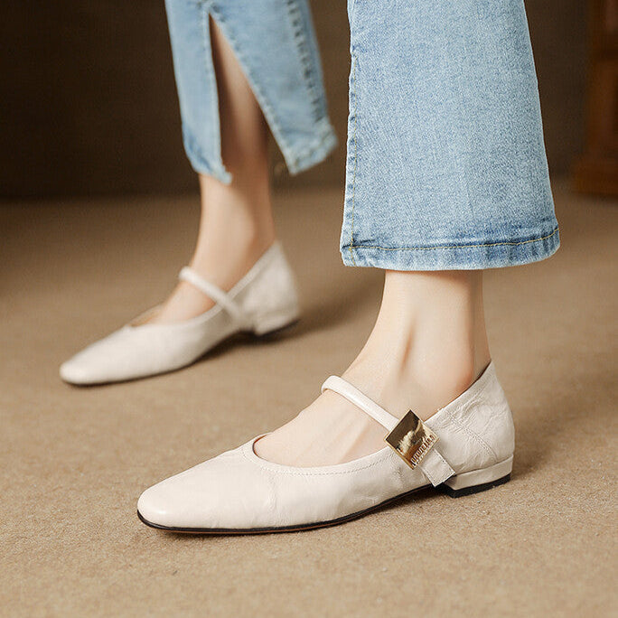 Melona Genuine Leather Pumps