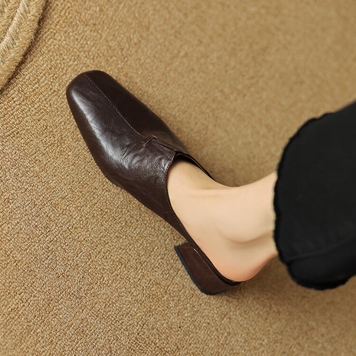 Pela Genuine Leather Mules