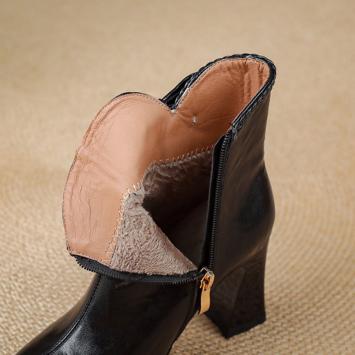 Colette Genuine Leather Ankle Boots