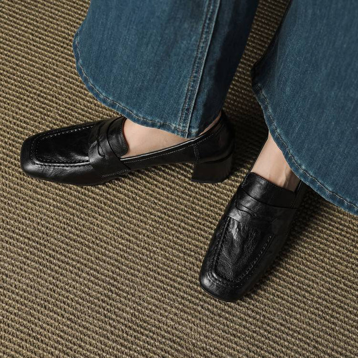 Sora Genuine Leather Heels