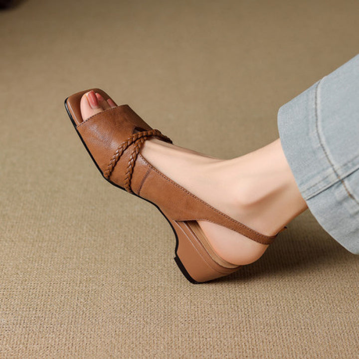 Emilia Genuine Leather Slingback Sandals