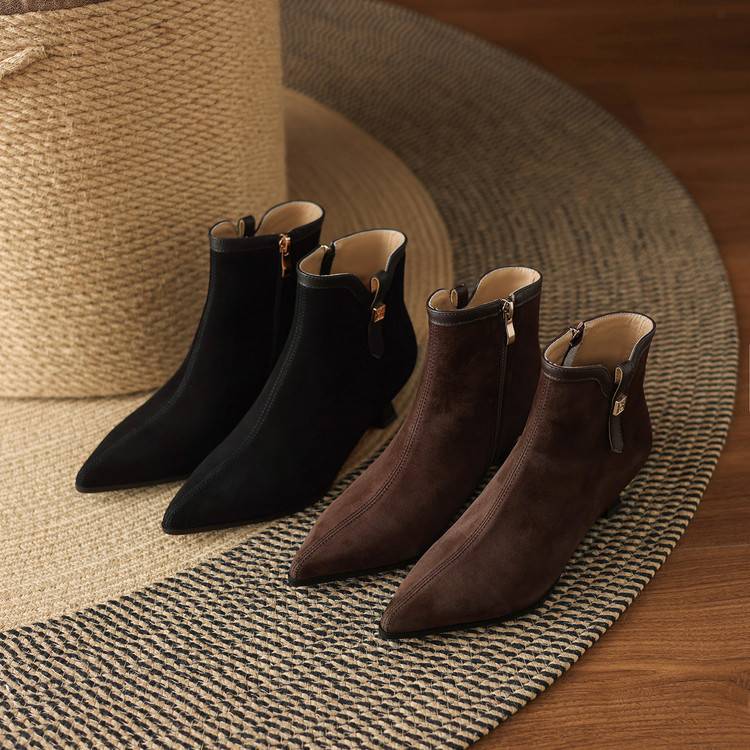 Noelle Genuine Suede Boots