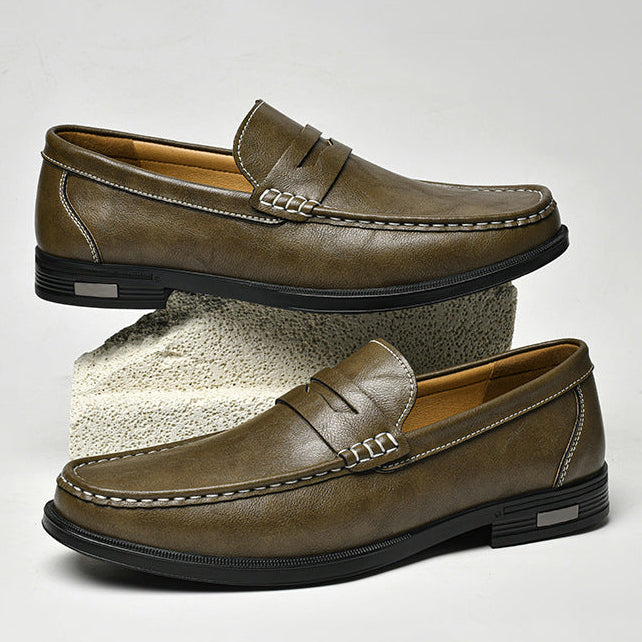 Alden Cowhide Leather Moc-Toe Loafers