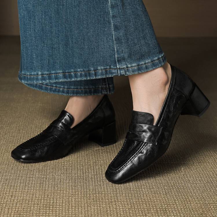 Sora Genuine Leather Heels