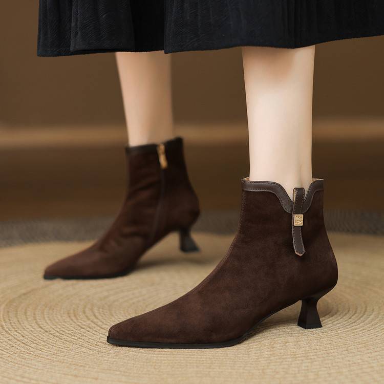 Noelle Genuine Suede Boots