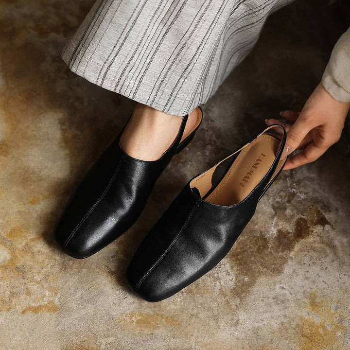 Svella Genuine Leather Slingbacks