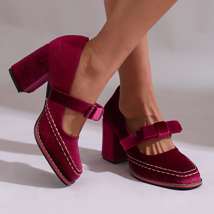Clair Block Heels