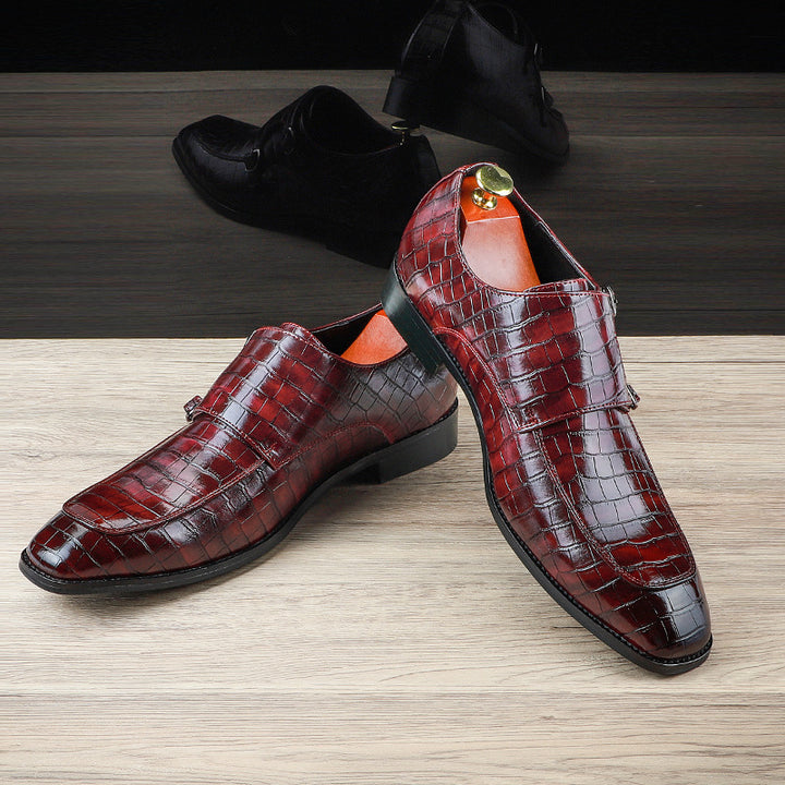 Marco Double Monk-Strap Leather Shoes