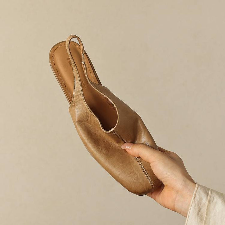 Svella Genuine Leather Slingbacks