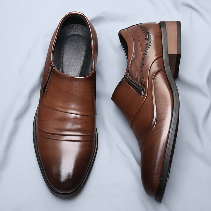 Denvor Textured Leather Dress Shoes
