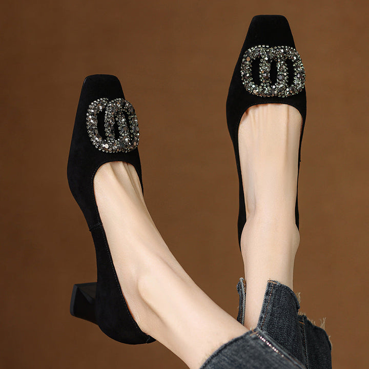 Lexa Genuine Suede Heels