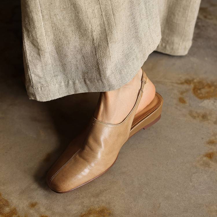 Svella Genuine Leather Slingbacks