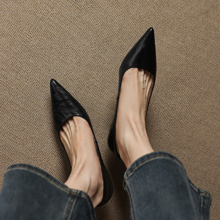 Elar Genuine Leather Heels