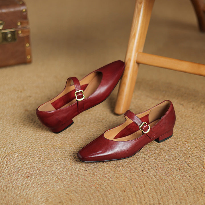 Maira Genuine Leather Heels