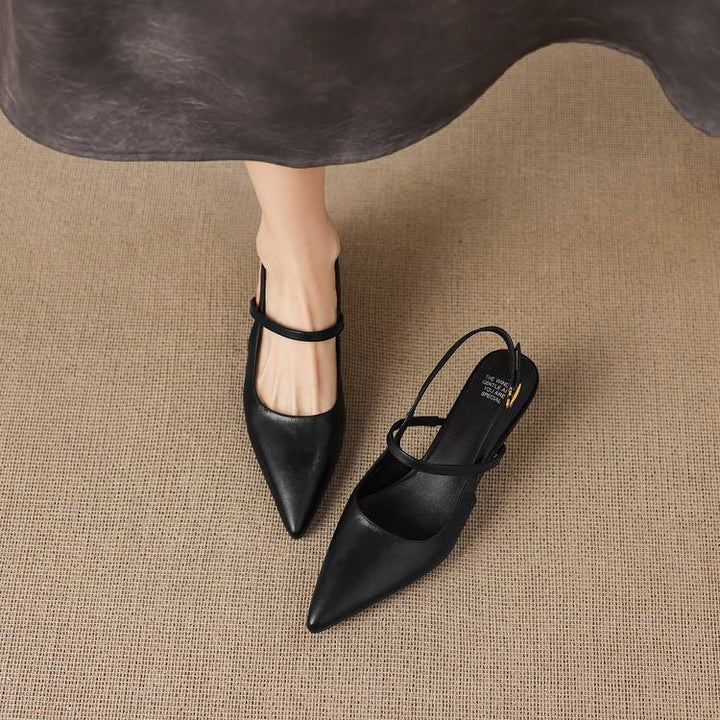 Kemi Genuine Leather Slingbacks