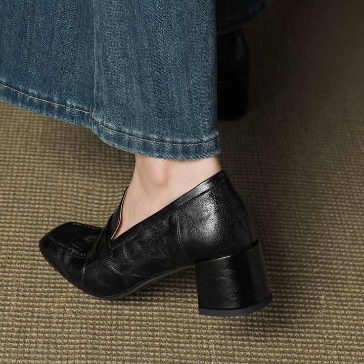 Sora Genuine Leather Heels