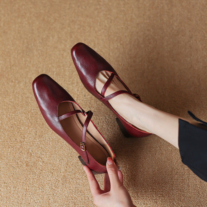 Evra Genuine Leather Heels