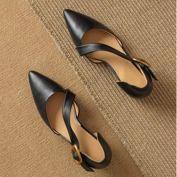 Viera Premium Leather Pointed Toe Pumps
