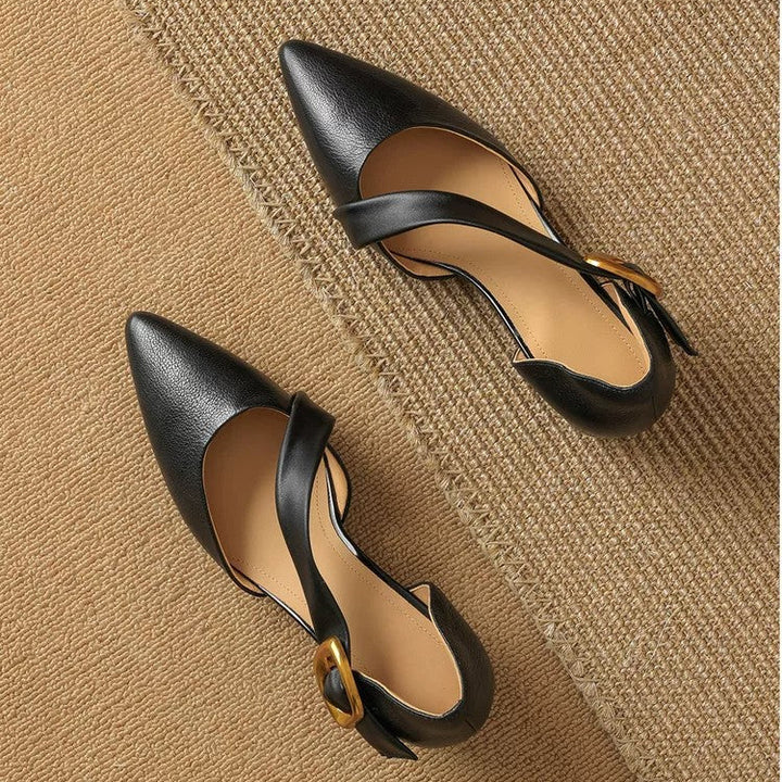 Viera Premium Leather Pointed Toe Pumps