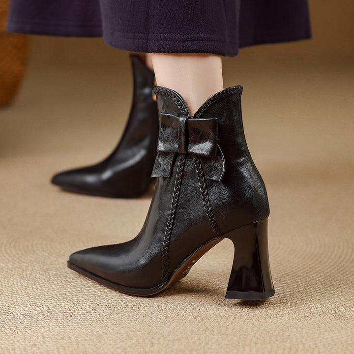 Colette Genuine Leather Ankle Boots