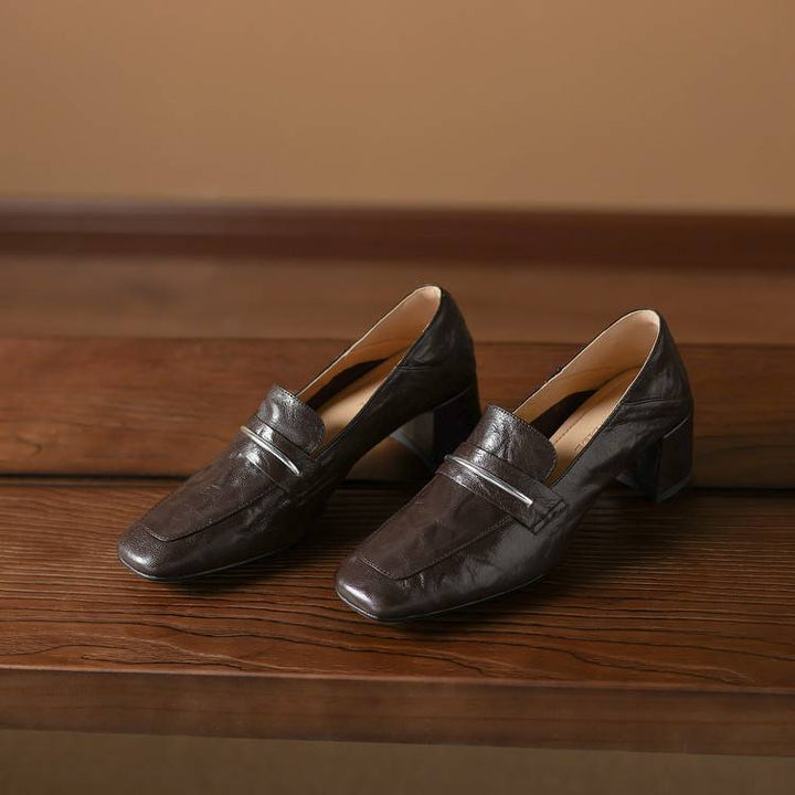 Zale Genuine Leather Heel