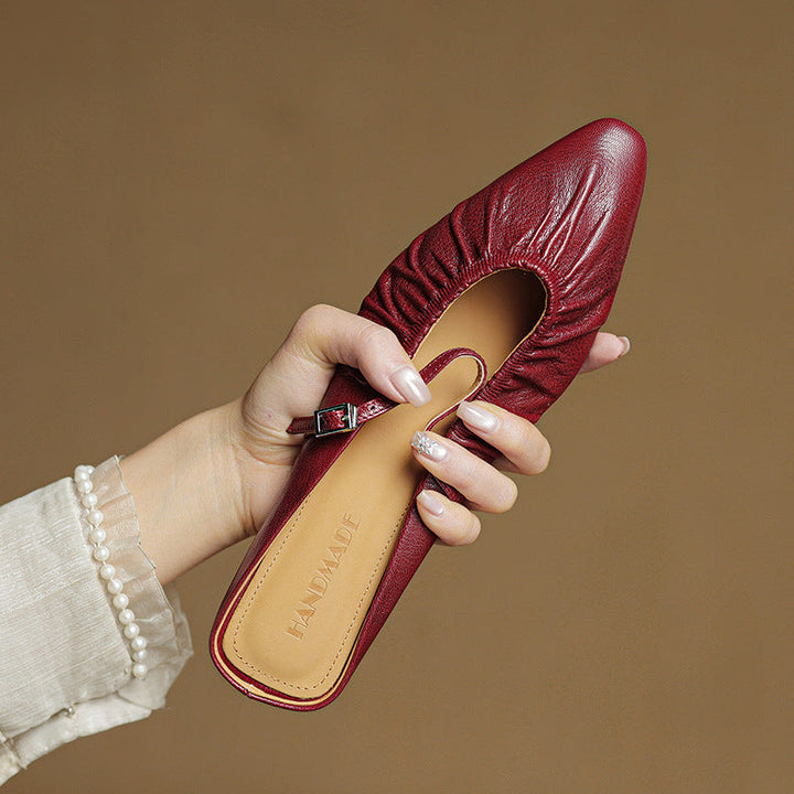 Zella Genuine Leather Mules