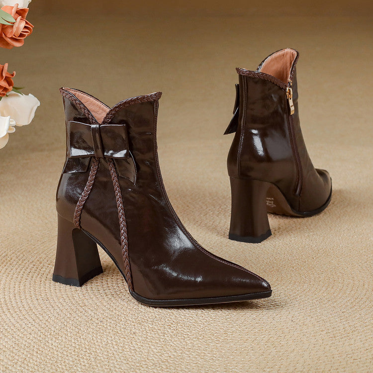 Colette Genuine Leather Ankle Boots