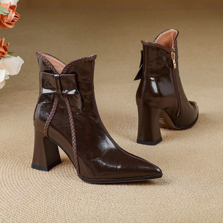 Colette Genuine Leather Ankle Boots