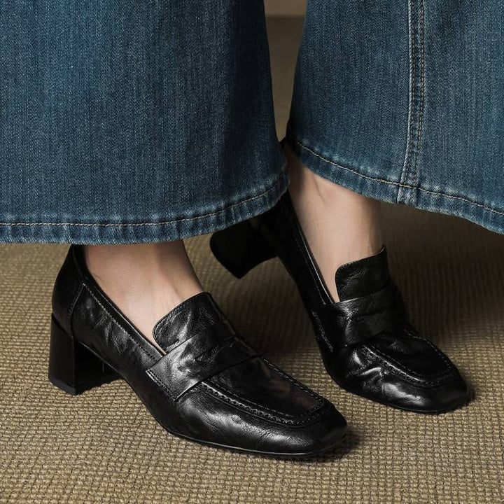 Sora Genuine Leather Heels