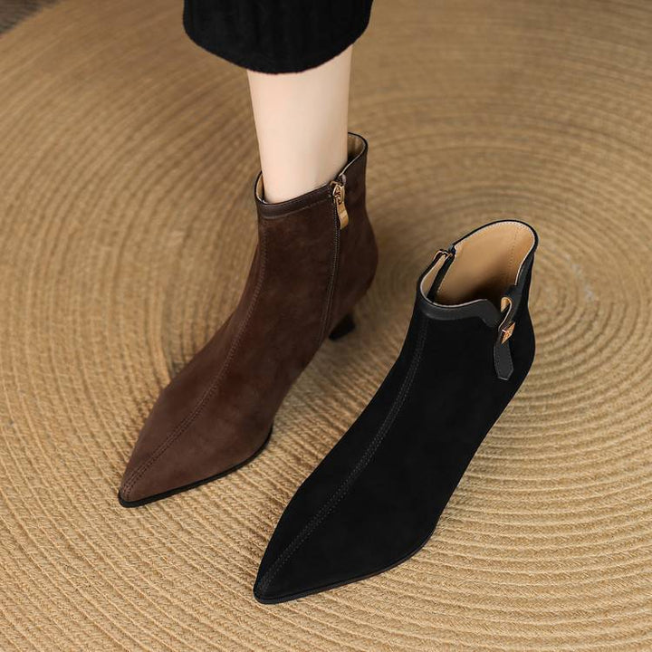 Noelle Genuine Suede Boots