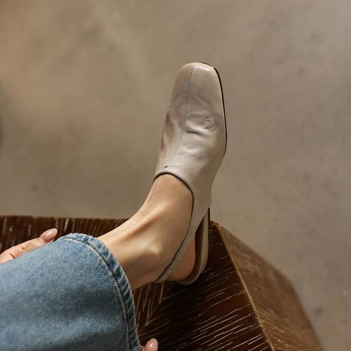 Svella Genuine Leather Slingbacks