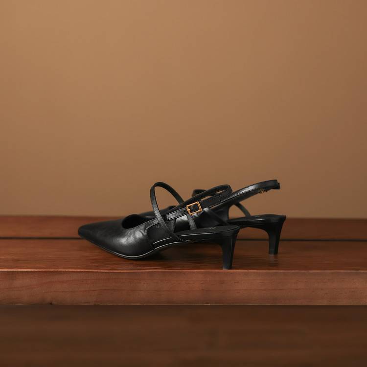 Kemi Genuine Leather Slingbacks