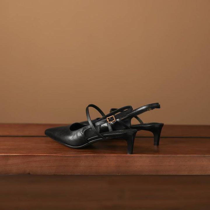 Kemi Genuine Leather Slingbacks