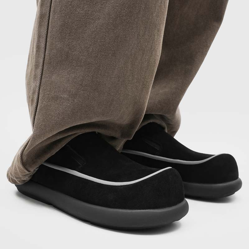 Milo Cowhide Slip-On Suede Shoes