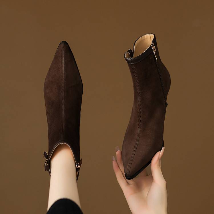 Noelle Genuine Suede Boots