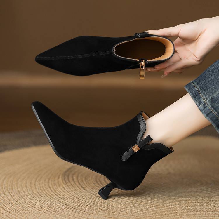 Noelle Genuine Suede Boots