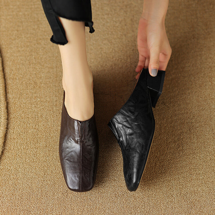 Pela Genuine Leather Mules